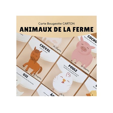 Carte Bougeotte - Animaux de la ferme