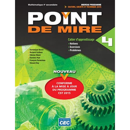 Point de mire : mathématique, secondaire 4 Cahier d ...