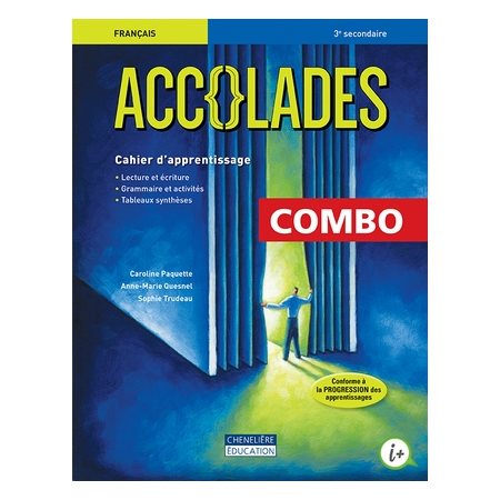 Accolades - 2e cycle (1re année) - COMBO Cahier d'apprentissage en version imprimée ET numérique Accolades 3e secondaire imprimé