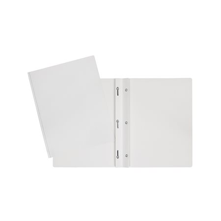 White Laminated Cardboard Portfolio (Duo-tang)