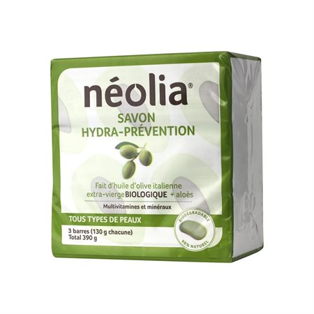 Savon en barre Néolia  - Huile d'olive biologique 130g. 