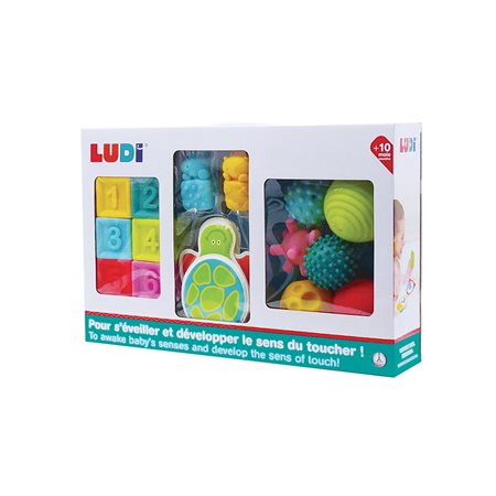 LUDI Baby Learning Box (books, cubes and balls)