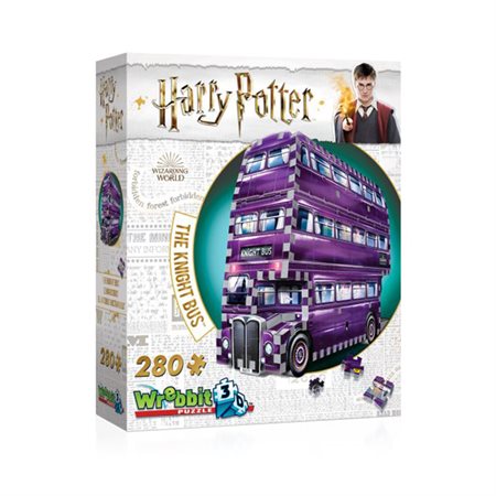 Casse-tête WREBBIT 3D: Harry Potter - Le magicobus (280 pièces)