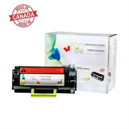 Cartouche de toner laser remise à neuf Lexmark #521X, #520XA, 52D0XA0, 52D1X00 Noir