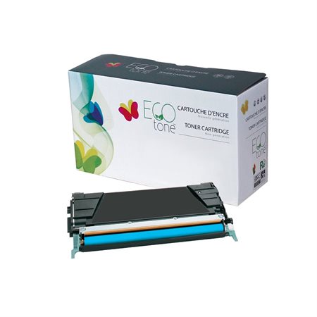 Cartouche de toner laser remise à neuf Lexmark C5222CS, C5220CS Cyan