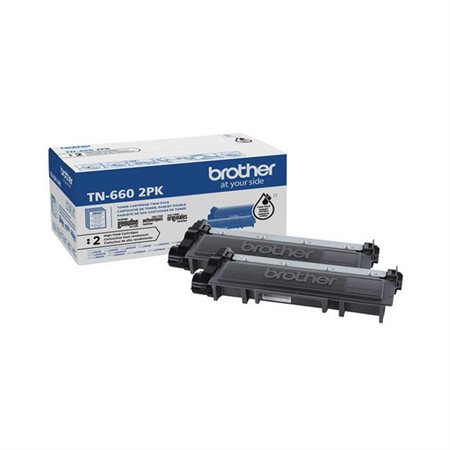 Cartouches originales laser Brother TN660 (Paquet de 2)