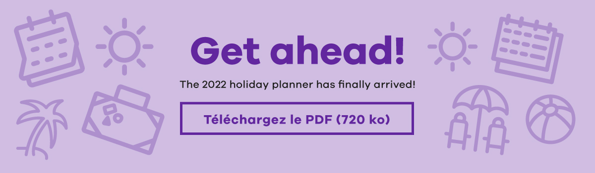2022 Vacation Planner for your team